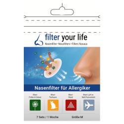 filter your life  Nasenfilter für Allergiker Größe M von IMP GmbH International Medical Products