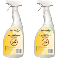 Insigo Ameisenspray gegen Ameisen, fliegende / kriechende Ameisen und deren Larven & Eier von INSIGO