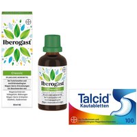 Iberogast® Classic + Talcid® Kautabletten schnell gegen Sodbrennen von Iberogast