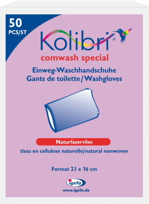 KOLIBRI comwash special Waschhandsch.16x24cm wei� 50 St von Igefa Handelsgesellschaft mbH&Co.KG