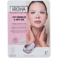 Iroha Nature Anti-Aging-Folienmaske für Gesicht und Hals - Kollagen von Iroha