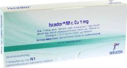 ISCADOR M c.Cu 1 mg Injektionsl�sung 7X1 ml von Iscador AG