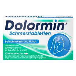 Dolormin Schmerztabletten 10 St Filmtabletten von Johnson & Johnson GmbH (OTC)