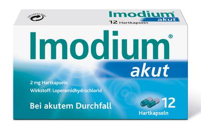 IMODIUM akut Hartkapseln 12 St von Johnson & Johnson GmbH (OTC)