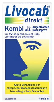 LIVOCAB direkt Kombi 4 ml Augentr.+5 ml Nasenspray 1 P von Johnson & Johnson GmbH (OTC)