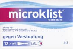 MICROKLIST Klistiere 12 St von Johnson & Johnson GmbH (OTC)