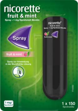 NICORETTE Fruit & Mint Spray 1 mg/Spr�hsto� 1 St von Johnson & Johnson GmbH (OTC)