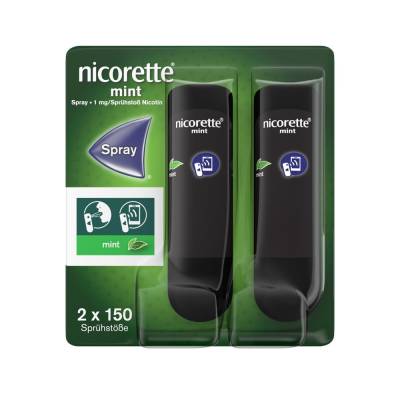 "NICORETTE Mint Spray 1 mg/Sprühstoß NFC 2 Stück" von "Johnson & Johnson GmbH (OTC)"