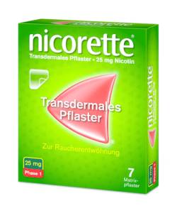 NICORETTE TX Pflaster 25 mg 7 St von Johnson & Johnson GmbH (OTC)