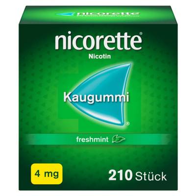 "nicorette® 4mg freshmint Kaugummi 210 Stück" von "Johnson & Johnson GmbH (OTC)"