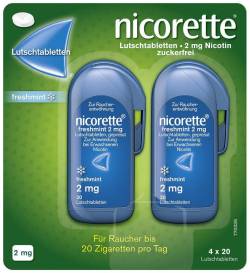 Nicorette Freshmint 2 mg 80 Lutschtabletten von Johnson & Johnson GmbH (OTC