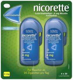 Nicorette Freshmint 4 mg 80 Lutschtabletten von Johnson & Johnson GmbH (OTC