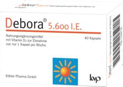 DEBORA 5.600 I.E. Kapseln 19,2 g von K�hler Pharma GmbH
