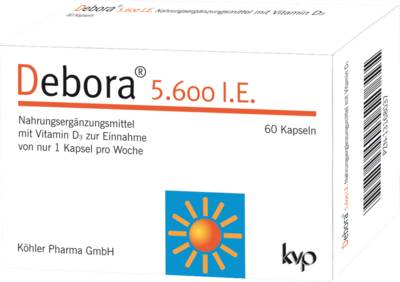 DEBORA 5.600 I.E. Kapseln 28,8 g von K�hler Pharma GmbH