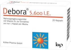 DEBORA 5.600 I.E. Kapseln 9,6 g von K�hler Pharma GmbH