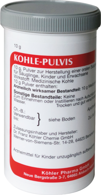KOHLE pulvis Pulver 10 g von K�hler Pharma GmbH