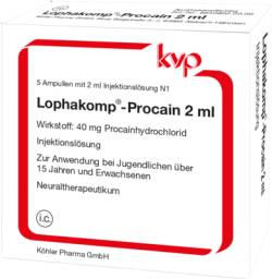 LOPHAKOMP Procain 2 ml Injektionsl�sung 5X2 ml von K�hler Pharma GmbH