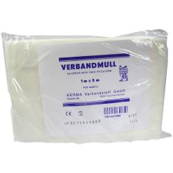 VERBANDMULL 1x5 m unsteril 1 St Wundgaze von KERMA Verbandstoff GmbH