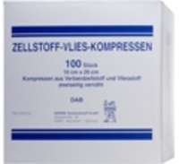 ZELLSTOFF VLIES Kompressen unsteril 10x20 cm 100 St von KERMA Verbandstoff GmbH