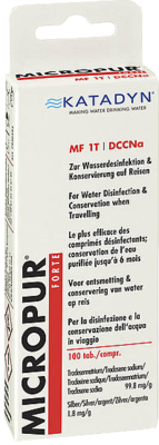 MICROPUR forte MF 1T Tabletten 100 St von Katadyn Deutschland GmbH