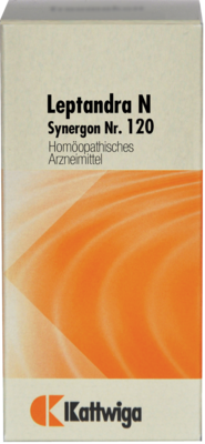 SYNERGON KOMPLEX 120 Leptandra N Tabletten 100 St von Kattwiga Arzneimittel GmbH