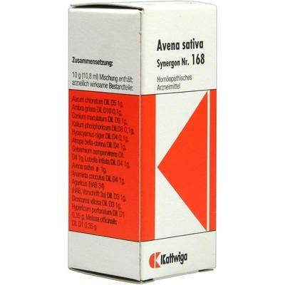 SYNERGON KOMPLEX 168 Avena sativa Tropfen 20 ml von Kattwiga Arzneimittel GmbH