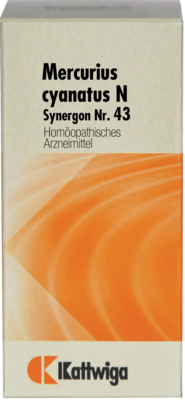 SYNERGON KOMPLEX 43 Mercurius cyanatus N Tabletten 100 St von Kattwiga Arzneimittel GmbH