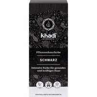 khadi Natural Cosmetics Pflanzenhaarfarbe Schwarz 100 g von Khadi