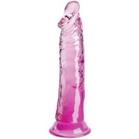 Transparenter Naturdildo mit Saugfuß von King Cock Clear