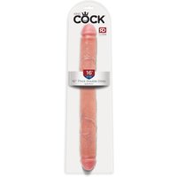 Doppeldildo 'Thick Double Dildo' im Naturlook | flexibel, mit 2 Eicheln von King Cock