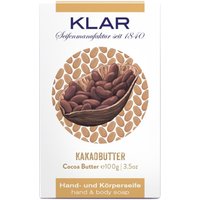 Klar-Seifen - Kakaobutterseife (palmölfrei) von Klar Seifen