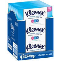 Kleenex Täglich Sicher Taschentücher-Box Kosmetiktücher 3-lagig von Kleenex
