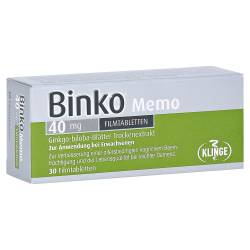 "Binko Memo 40mg Filmtabletten 30 Stück" von "Klinge Pharma GmbH"