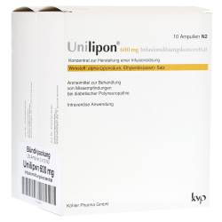 "UNILIPON 600 Infusionslösungskonzentrat 1x20 Stück" von "Köhler Pharma GmbH"