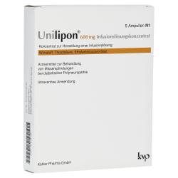 "UNILIPON 600 Infusionslösungskonzentrat 1x5 Stück" von "Köhler Pharma GmbH"