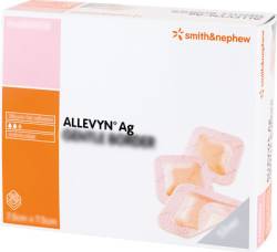 ALLEVYN Ag Gentle Border 7,5x7,5 cm Wundverband von Kohlpharma GmbH