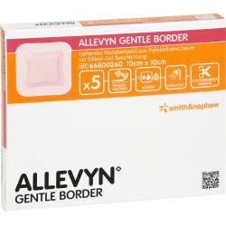 ALLEVYN Gentle Border 10x10 cm Schaumverb. 5 St Verband von Kohlpharma GmbH