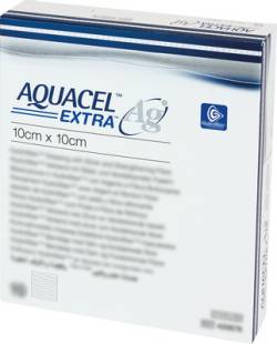 AQUACEL Ag Extra 10x10 cm Kompressen von Kohlpharma GmbH