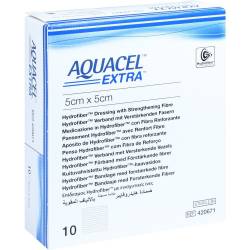 AQUACEL Extra 5x5 cm Verband 10 St Kompressen von Kohlpharma GmbH