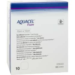 AQUACEL Foam nicht adhäsiv 10x10 cm Verband 10 St Verband von Kohlpharma GmbH