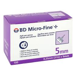 "BD MICRO-FINE+ Pen-Nadeln 0,25x5 mm 31 G 100 Stück" von "Kohlpharma GmbH"