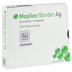 MEPILEX Border Ag Schaumverb.7,5x7,5 cm steril 5 St Verband von Kohlpharma GmbH