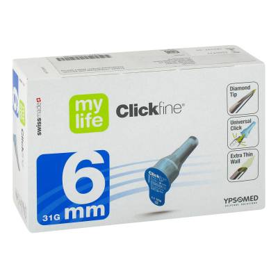 "MYLIFE Clickfine Pen-Nadeln 6 mm 31 G 100 Stück" von "Kohlpharma GmbH"