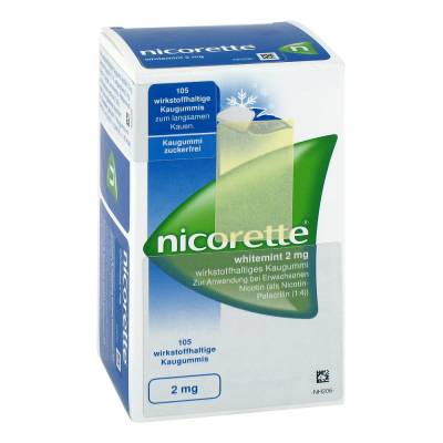 "Nicorette 2mg whitemint Kaugummi 105 Stück" von "Kohlpharma GmbH"