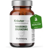 Kräutermax Blutbildung Kapseln mit Eisen, Vitamin B12, C, Folsäure von Kräutermax – Naturheilmittel seit 1890