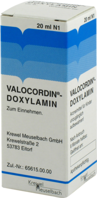 VALOCORDIN-Doxylamin Tropfen zum Einnehmen 20 ml von Krewel Meuselbach GmbH