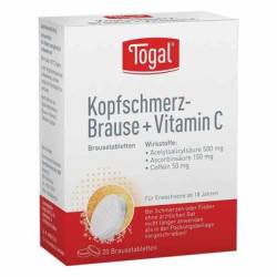 TOGAL Kopfschmerz-Brause + Vit.C Brausetabletten 20 St von Kyberg Pharma Vertriebs GmbH