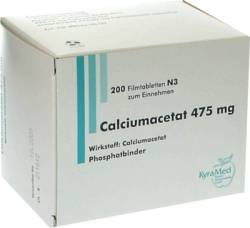 CALCIUMACETAT 475 mg Filmtabletten 200 St von KyraMed Biomol Naturprodukte GmbH