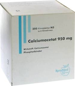 CALCIUMACETAT 950 mg Filmtabletten 200 St von KyraMed Biomol Naturprodukte GmbH