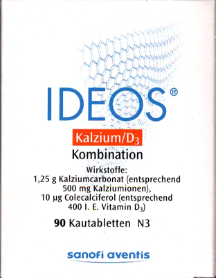 IDEOS 500 mg/400 I.E. Kautabletten 90 St von LABORATOIRE INNOTECH INTERNATIONAL